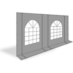 PVC zijwand boograam en ritsen 4m-220cm hoog-kies je kleur