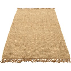 J-line - Tapijt Havana Polyester Naturel/wit Small - 243x162x2cm