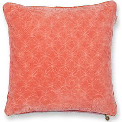 Pip Studio Quilty Dreams Vierkant Sierkussen Coral (45x45 cm)