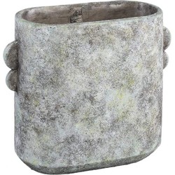 PTMD Bloempot Joah - 40x20x36 cm - Cement - Groen