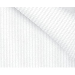 Lanotte® - Amalfi Collectie
 - Dekbedovertrek - Satin Stripe - Wit - 2 Kussenslopen 60x70 cm - 240x200/220 cm