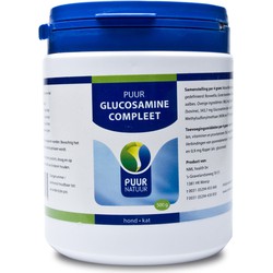 PUUR NATUUR GLUCOSAMINE EXTRA (COMPLEET) VOOR HOND EN KAT 500 GR