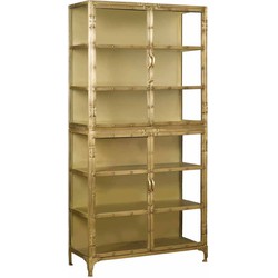 Tower living Brass Glass Cabinet 100x40x200