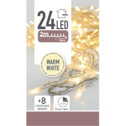 Christmas Decoration Kerstverlichting - warm wit - 24 leds - 2m - Kerstverlichting kerstboom