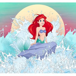 Komar fotobehang Ariel - De kleine zeemeermin multicolor - 300 x 280 cm - 610776