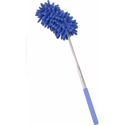 Telescopische duster blauw paars 26-74 cm - plumeaus