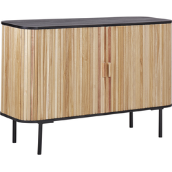 LINDON - Dressoir - Lichthout/Zwart - MDF