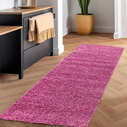 HOOGPOLIG LOPER - CANDY SHAGGY FUCHSIA ROZE VLOERKLEED