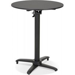 COMPAKT opklapbare terrastafel 68x68x76 cm Zwart