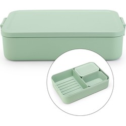 Make and Take Bento Lunchbox large Jade Green