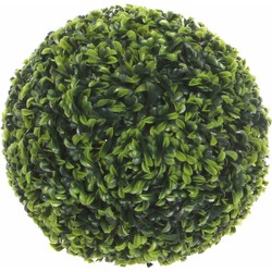 Mica Decorations Kunstplant - buxusbol - groen - 27 cm - Kunstplanten