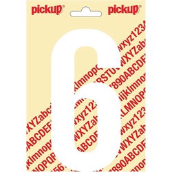 Plakcijfer Nobel Sticker getal 6 - Pickup