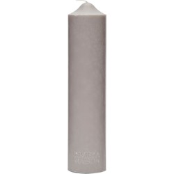Riviera Maison Stompkaarsen - RM Rustic Pillar Candle - Grijs - 7x30 cm 