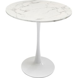 Eettafel Schickeria Marble White Ø80cm