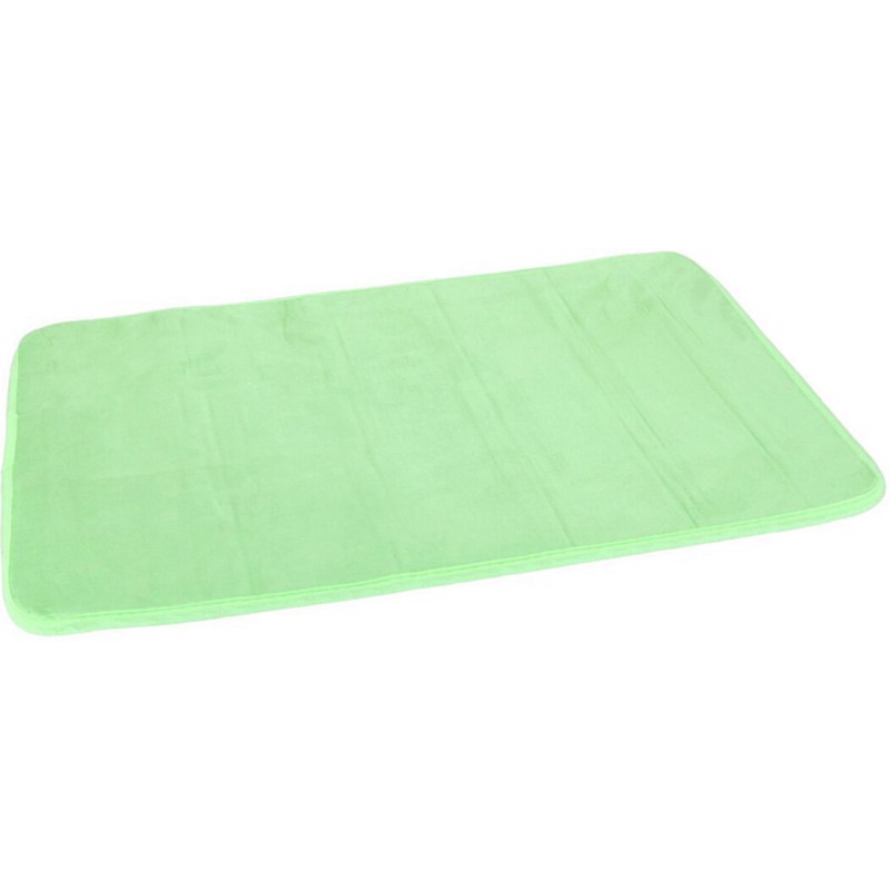 comfortabel Zonder twijfel nerveus worden Badkamerkleedje rechthoekig 40 x 60 cm groen van sneldrogend materiaal -  Badmatjes - Merkloos - | HomeDeco.nl