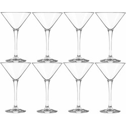 8x Cocktail/Martini glazen 250 ml in luxe doos - Cocktailglazen