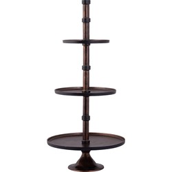 PTMD Etagere Glinda - 49x49x103 cm - Aluminium - Koper