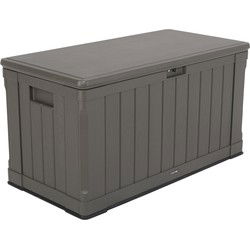 Lifetime® Kunststof Kussenbox 440 liter - tuinkist 64x128x67cm - Bruin