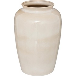 Atmosphera Bloemenvaas Dune - beige - keramiek - D20 x H29 cm - Vazen