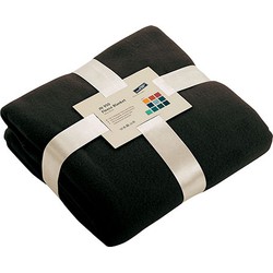 Zwart fleece deken - Plaids