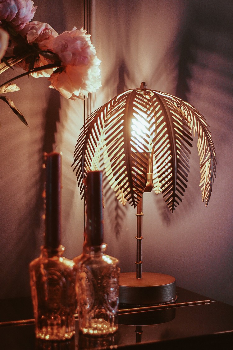 gouden nachtlampje palmboom