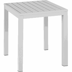 Exotan Venice Tuintafel - Aluminium - Wit - 74x90x90