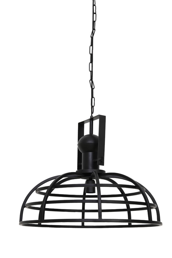 Light&living Hanglamp Ø60x50 cm AVALON mat zwart - 