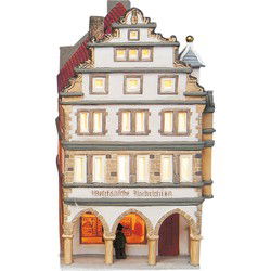 Wurm Lichthaus Prinzipalmarkt Münster van porselein, Kleurrijk (B/H/D) 13x21x10cm