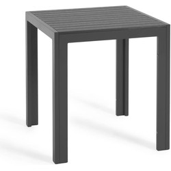 Kave Home - Sirley tuintafel van aluminium in zwart 70 x 70 cm