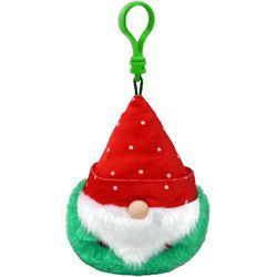 TY Beanie Boo's Clip Christmas Gnome Red Hat 7cm