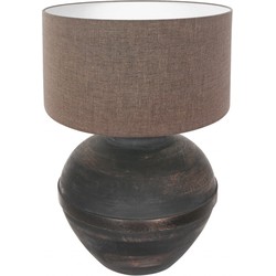 Anne Light and home tafellamp Lyons - zwart - hout - 40 cm - E27 fitting - 3472ZW