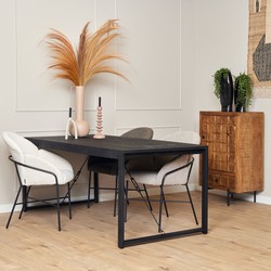 Eettafel Boaz Black | 200 cm