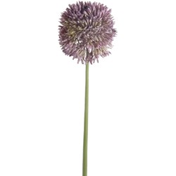 Emerald Allium/Sierui kunstbloem - losse steel - lila paars - 65 cm - Natuurlijke uitstraling - Kunstbloemen