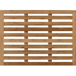 XL Bamboe Badmat/board – Honey Kleur - Voor douche of bad – Bamboe doucheplatform - 62x45cm – Zwembad – Sauna