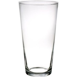 Vaas transparant - 30 cm - glas - Conische bloemenvaas - vazen - Vazen