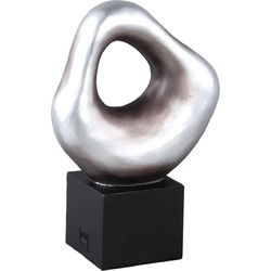 PTMD Deco Object Dolcey - 19x10x28 cm - Polyester - Zilver