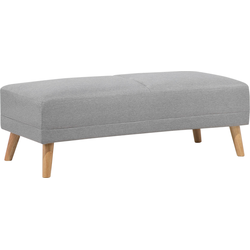 FLORLI - Ottomaan - Lichtgrijs - Polyester