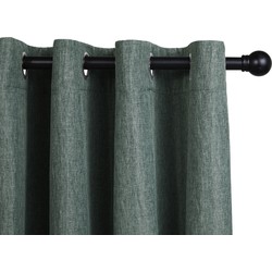 LIFA LIVING Groene luxe gordijnen, Verduisterende gordijnen, Met 8 Ophangringen, 150 x 260 cm 