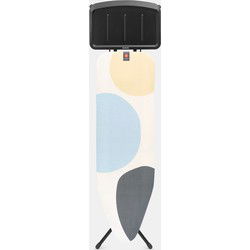 Strijkplank B, 124x38 cm, solide stoomunithouder - Spring Bubbles