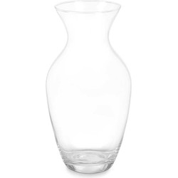 Giftdecor Bloemenvaas klassiek - transparant glas - D16 x H30 cm - boeketvaas - 5 liter - Vazen