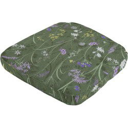 Wicker universeel ca. 48x48 cm Donna green canvas Eco plus natural outdoor finishing (4 stuks)