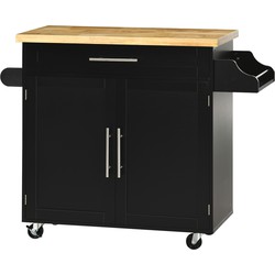 4goodz Keukenwagen / Keukentrolley met Werkblad en Kruidenrek