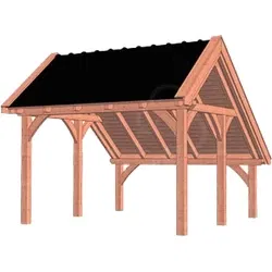 Trendhout douglas kapschuur De Hoeve XL, 415 x 440 cm