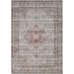 Vercai Rugs Toucan Collectie - Laagpolig Vloerkleed - Tapijt voor Woonkamer - Machine Wasbaar - Polyester - Beige - 200x290 cm