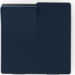 Dubbel Jersey Topper Hoeslaken - Navy - 190x200 cm - Jersey - Villa Park - Voor Matrassen Tot 8 CM