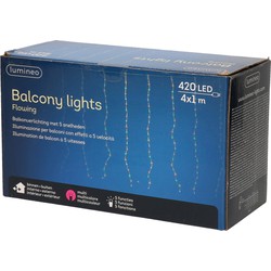 Kerstverlichting lichtsnoer voor aan het balkon 420 leds 400 cm - Lichtsnoeren