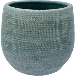 HS Potterie Aqua Blauw Groene Pot Tokio - 16x14