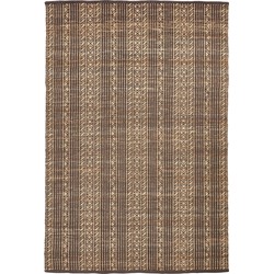 Kave Home - Bruin tapijt Sinta van jute jacquard 200 x 300 cm