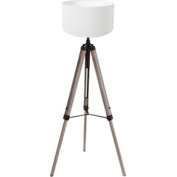 Mexlite vloerlamp Triek - zwart - metaal - 75 cm - E27 fitting - 4100ZW