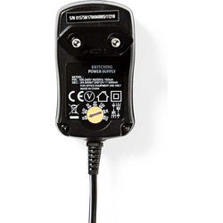 Nedis ACPA006 Universele Ac-voedingsadapter 3/4,5/5/6/7,5/9/12 V Dc 0,6 A